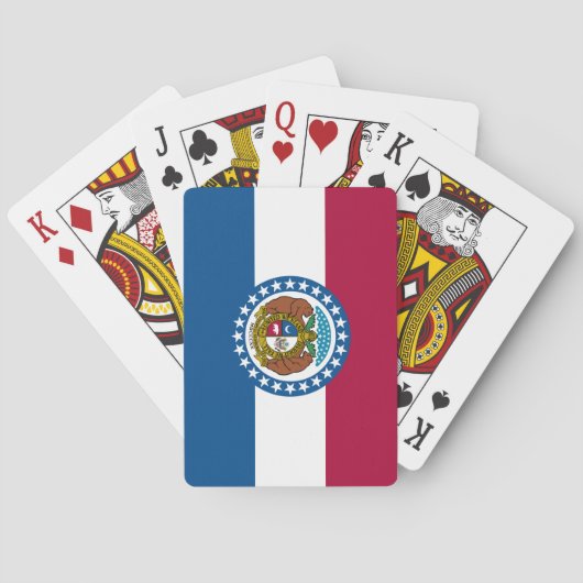 vlag van de staat Missouri Pokerkaarten (Achterkant)