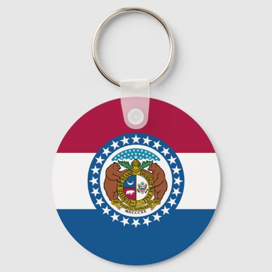 vlag van de staat Missouri Sleutelhanger (Voorkant)