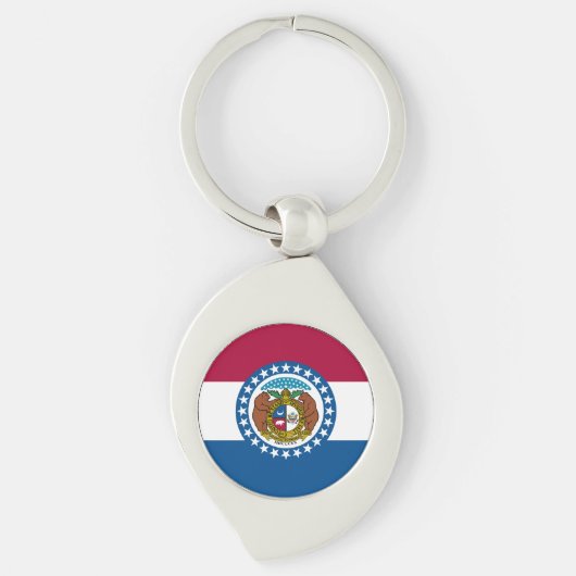 vlag van de staat Missouri Sleutelhanger (Voorkant)