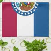vlag van de staat Missouri Theedoek (Gevouwen)