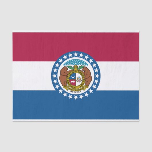 vlag van de staat Missouri Tissuepapier (Voorkant)