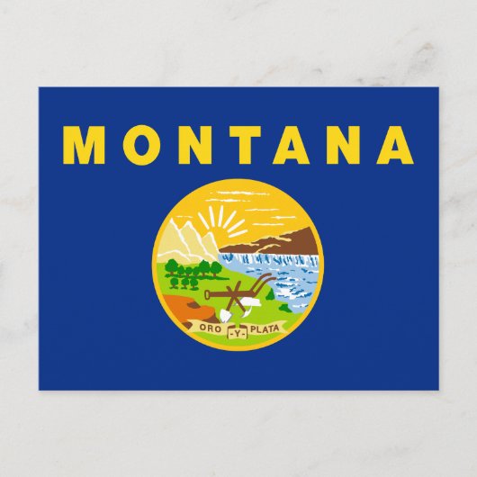 vlag van de staat Montana Briefkaart (Voorkant)