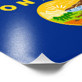 vlag van de staat Montana Foto Afdruk (Hoek)