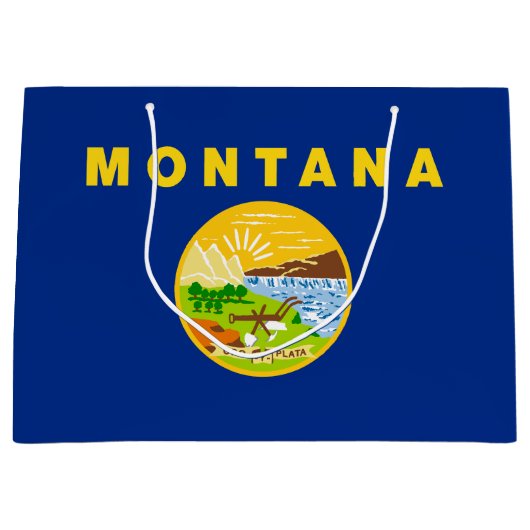 vlag van de staat Montana Groot Cadeauzakje (Voorkant)