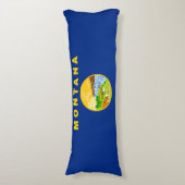 vlag van de staat Montana Lichaamskussen (Voorkant Verticaal)