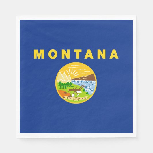 vlag van de staat Montana Servet (Voorkant)