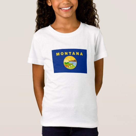 vlag van de staat Montana T-shirt (Voorkant)