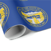 vlag van de staat Nebraska Cadeaupapier (Rol Hoek)