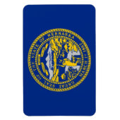 vlag van de staat Nebraska Magneet (Verticaal)