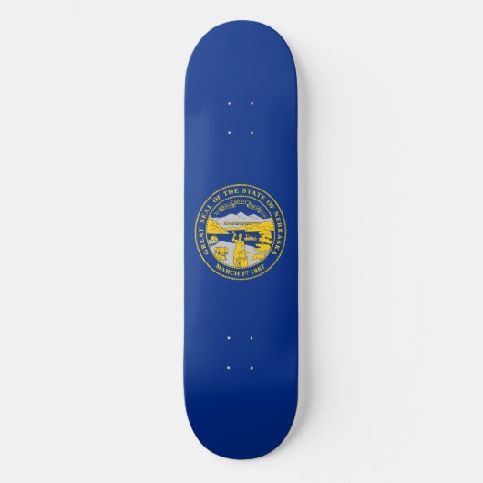 vlag van de staat Nebraska Skateboard (Voorkant)