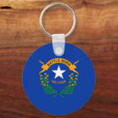 Vlag van de staat Nevada Sleutelhanger (Achterkant)
