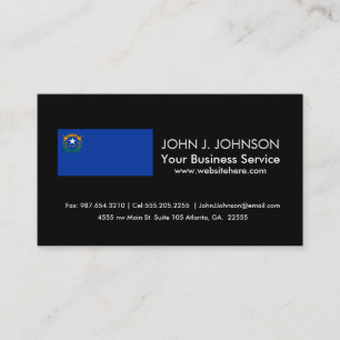 Vlag van de staat Nevada Visitekaartje
