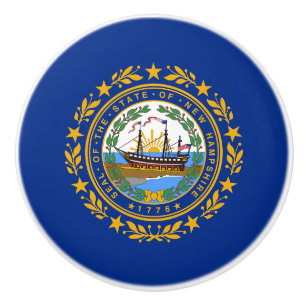 Vlag van de staat New Hampshire Keramische Knop