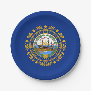 Vlag van de staat New Hampshire Papieren Bordje