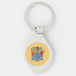 Vlag van de staat New Jersey Sleutelhanger