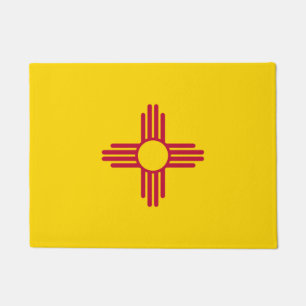 Vlag van de staat New Mexico en de vlag van New Me Deurmat