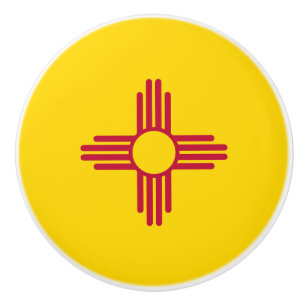 Vlag van de staat New Mexico Keramische Knop