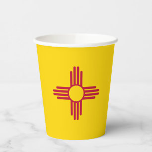 Vlag van de staat New Mexico Papieren Bekers