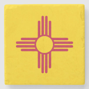 Vlag van de staat New Mexico Stenen Onderzetter