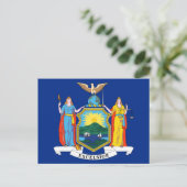 Vlag van de staat New York Briefkaart (Staand voorkant)
