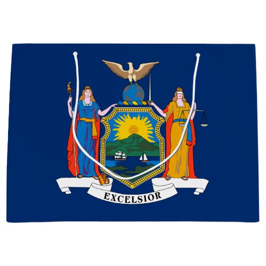 Vlag van de staat New York Groot Cadeauzakje (Voorkant)