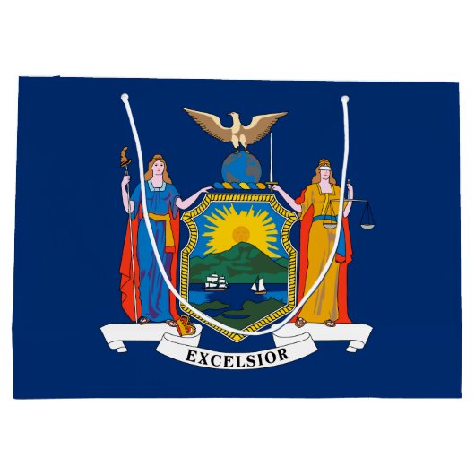 Vlag van de staat New York Groot Cadeauzakje (Achterkant)