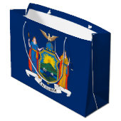 Vlag van de staat New York Groot Cadeauzakje (Achterkant Gekanteld)