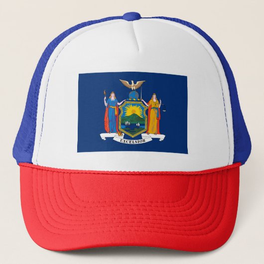 Vlag van de staat New York Trucker Pet (Voorkant)