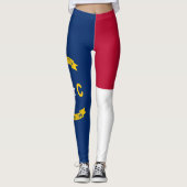 vlag van de staat North Carolina Leggings (Voorkant)