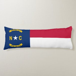 vlag van de staat North Carolina Lichaamskussen