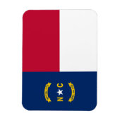 vlag van de staat North Carolina Magneet (Verticaal)