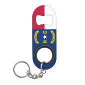 vlag van de staat North Carolina Mini Flessenopener (Voorkant)