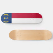 vlag van de staat North Carolina Skateboard (Horizontaal)
