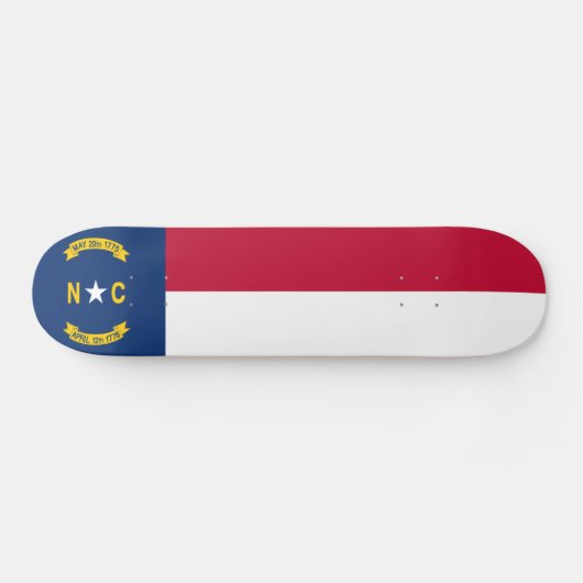 vlag van de staat North Carolina Skateboard (Horizontaal)