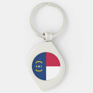 vlag van de staat North Carolina Sleutelhanger