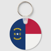 vlag van de staat North Carolina Sleutelhanger (Achterkant)