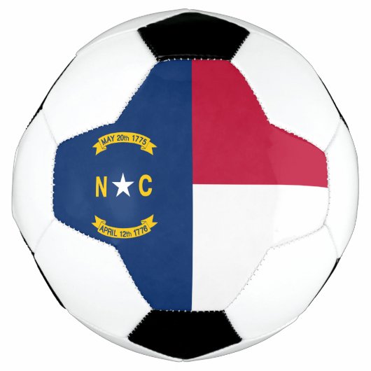 vlag van de staat North Carolina Voetbal (Voorkant)