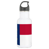 vlag van de staat North Carolina Waterfles (Voorkant)