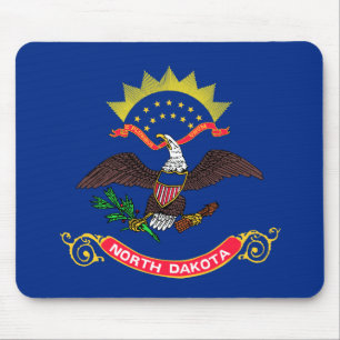 Vlag van de staat North Dakota (North Dakotan) Muismat