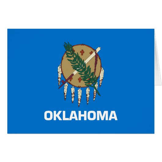 vlag van de staat Oklahoma (Voorkant Horizontaal)