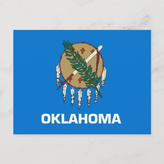 vlag van de staat Oklahoma Briefkaart (Voorkant)