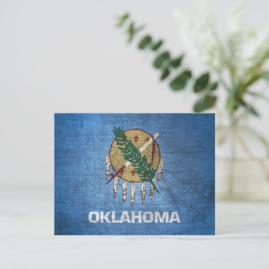 vlag van de staat Oklahoma Briefkaart (Staand voorkant)