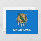 vlag van de staat Oklahoma Briefkaart (Voorkant / Achterkant)