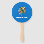 vlag van de staat Oklahoma Handwaaier (Achterkant)