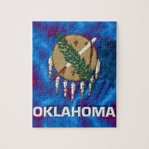 vlag van de staat Oklahoma Legpuzzel