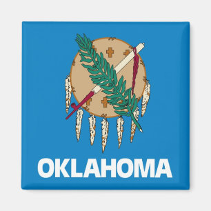 vlag van de staat Oklahoma Magneet