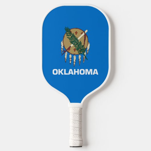 vlag van de staat Oklahoma Pickleball Paddle (Voorkant)