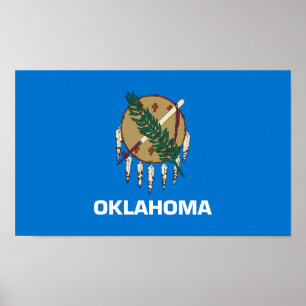 vlag van de staat Oklahoma Poster