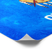 vlag van de staat Oklahoma Poster (Hoek)