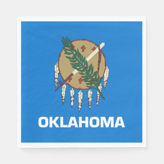 vlag van de staat Oklahoma Servet (Voorkant)